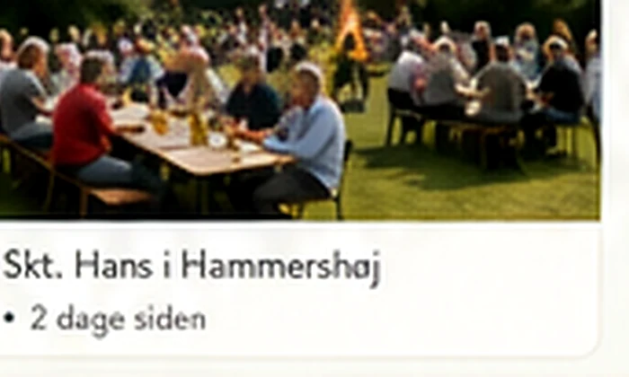 Mennesker samlet til lokalt arrangement