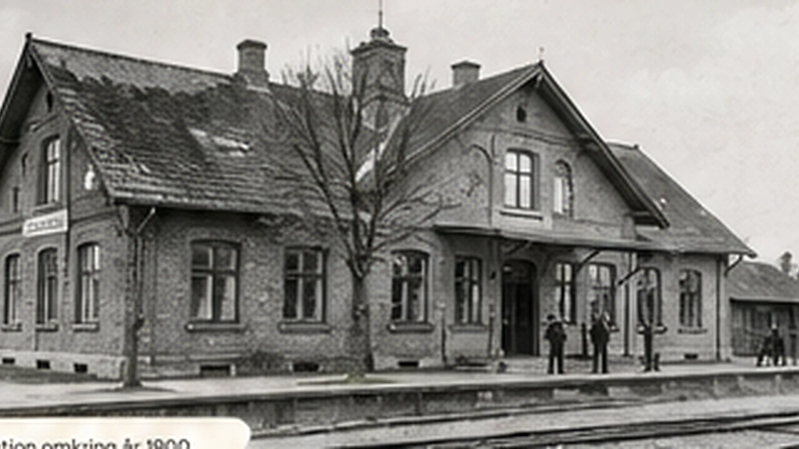 Historisk billede af Hammershøj Station omkring år 1900
